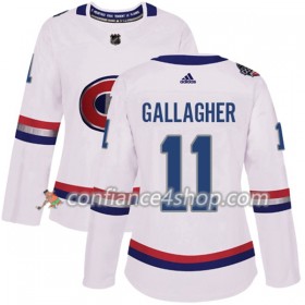 Adidas Maillot de Hockey Montreal Canadiens Brendan Gallagher 11 2017-2018 Blanc Classic Authentic - Femme